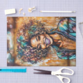 Papier Mousseline Papier de découpage Queen à l'huile d'ébène radian (Artisanat)