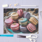 Papier Mousseline Papier de découpage Rococo French Macarons 4 (Artisanat)