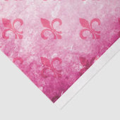 Papier Mousseline Papier de découpage rose Fleur De Lis (Détail)