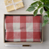Papier Mousseline Papier de découpage rouge Buffalo Check (Cadeau)