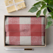 Papier Mousseline Papier de découpage rouge Buffalo Check (Cadeau)