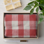 Papier Mousseline Papier de découpage rouge Buffalo Check (Cadeau)