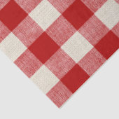 Papier Mousseline Papier de découpage rouge Buffalo Check (Détail)