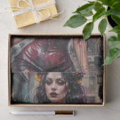 Papier Mousseline Papier de découpage Sangria Siren (Cadeau)