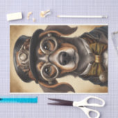 Papier Mousseline Papier de découpage Steampunk Dachshund (Artisanat)