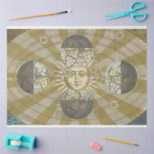 Papier Mousseline Papier de découpage Sun & Moon (Artisanat)