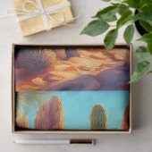 Papier Mousseline Papier de découpage Sunny Desert Cactus (Cadeau)