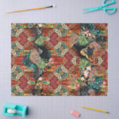 Papier Mousseline Papier de découpage sur le tissus des Boho d'Afriq (Artisanat)