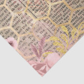 Papier Mousseline Papier de découpage sur les peintures de miel Rose (Détail)