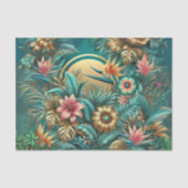 Papier Mousseline Papier de découpage Tropical Iridescendant (Recto)