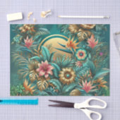 Papier Mousseline Papier de découpage Tropical Iridescendant (Artisanat)