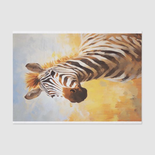 Papier Mousseline Papier de découpage Zebra 2 (Recto)