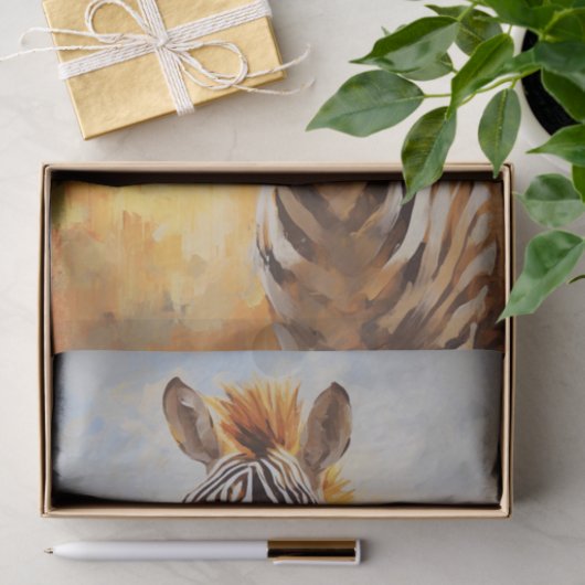 Papier Mousseline Papier de découpage Zebra 2 (Cadeau)