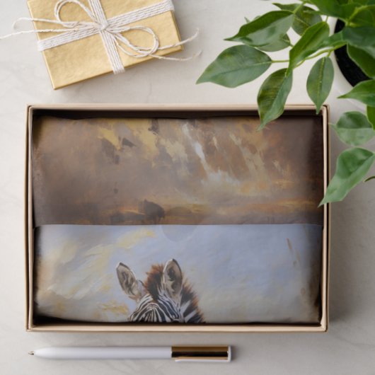 Papier Mousseline Papier de découpage Zebra 3 (Cadeau)