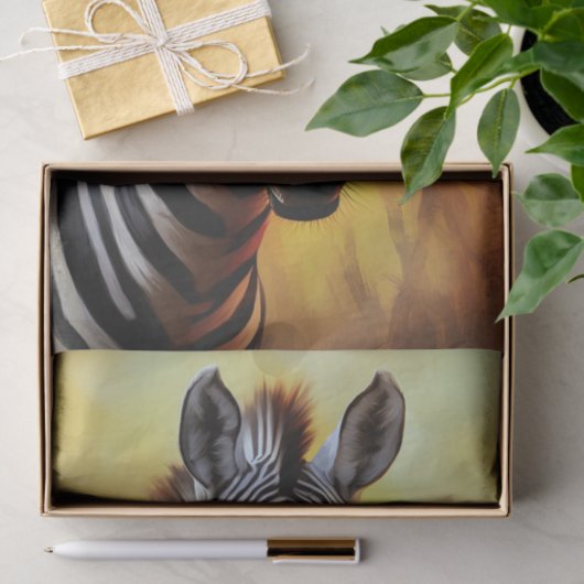 Papier Mousseline Papier de découpage Zebra 4 (Cadeau)