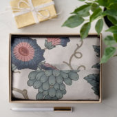 Papier Mousseline Papier de découpement bleu et floral (Cadeau)