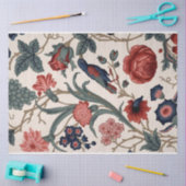 Papier Mousseline Papier de découpement bleu et floral (Artisanat)