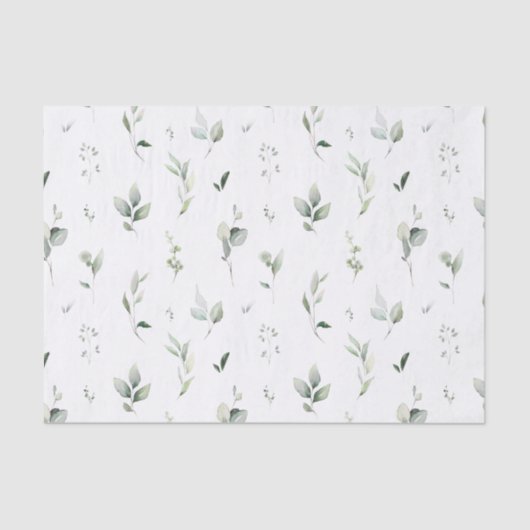 Papier Mousseline Papier de feuillage vert Tissu (Recto)