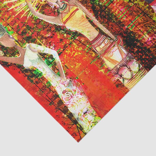 Papier Mousseline Papier de fond africain Supremes (Détail)