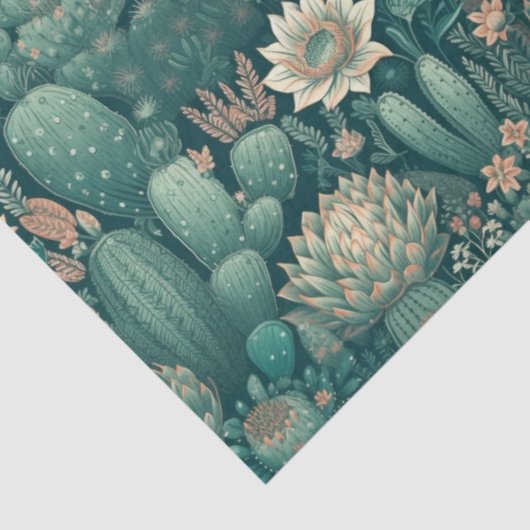 Papier Mousseline Papier de fond Cactus Dreams (Détail)