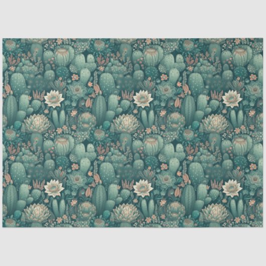 Papier Mousseline Papier de fond Cactus Dreams (Recto)