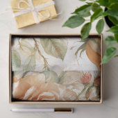 Papier Mousseline Papier de fond de découpage 18b Roses de pêche (Cadeau)