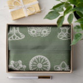 Papier Mousseline Papier de fond de découpage de la vie marine vinta (Cadeau)