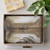 Papier Mousseline Papier de fond de découpage de poulet rustique (Cadeau)