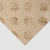 Papier Mousseline Papier de fond de découpage des coques de mer vint (Détail)