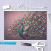 Papier Mousseline Papier de fond de découpage pour oiseaux de paon (Artisanat)