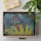 Papier Mousseline Papier de fond de découpage tropical (Cadeau)