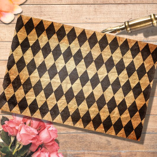 Papier Mousseline Papier de fond découpage Arlequin ancien