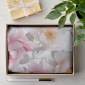 Papier Mousseline Papier de fond découpage rose et blanc (Cadeau)