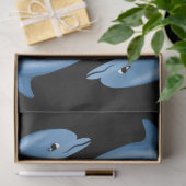Papier Mousseline Papier de fond Dolphin (Cadeau)