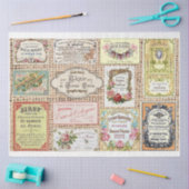 Papier Mousseline Papier de fond Étiquette (Artisanat)