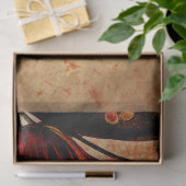 Papier Mousseline Papier de fond floral Grunge Orange Tulip (Cadeau)