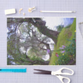 Papier Mousseline Papier de fond Magnolia Gardens Plantation River (Artisanat)