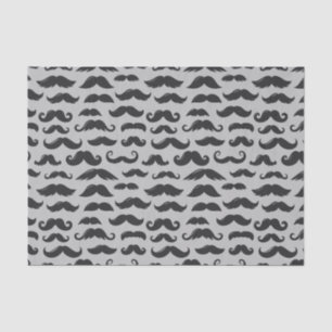 Papier Mousseline Papier de fond Mustache Mash