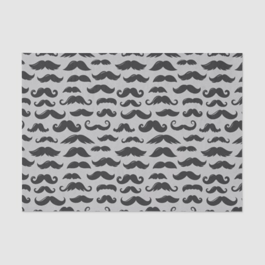 Papier Mousseline Papier de fond Mustache Mash (Recto)
