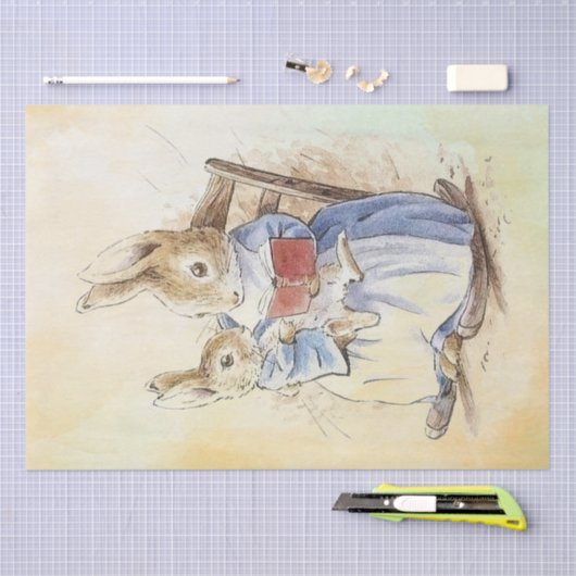 Papier Mousseline Papier de fond Peter Rabbit (Artisanat)