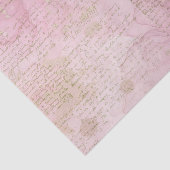 Papier Mousseline Papier de fond rose et or (Détail)