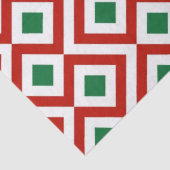 Papier Mousseline Papier de fond rouge, blanc, vert (Détail)