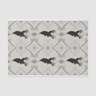 Papier Mousseline Papier de fond vintage Deer 2