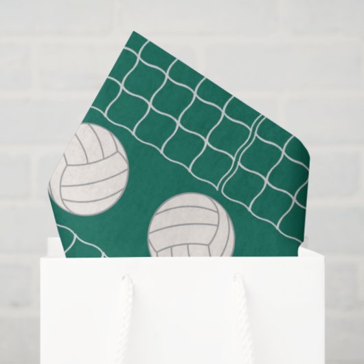Papier Mousseline Papier de motif de sport de volleyball (Sac cadeau)