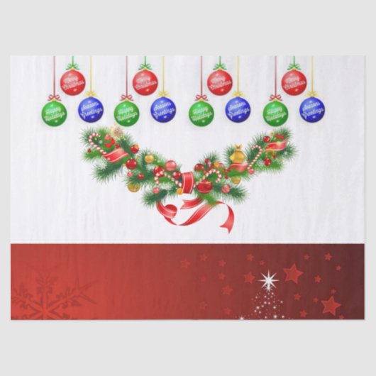 Papier Mousseline Papier de Noël (Recto)