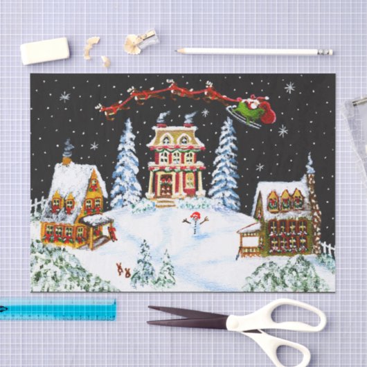 Papier Mousseline Papier de Noël (Artisanat)