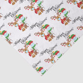 Papier Mousseline Papier de Noël 2020 Masque Visage Reindeer bonhomm (Détail)