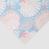 Papier Mousseline Papier de Noël bleuEnveloppement côtier (Détail)