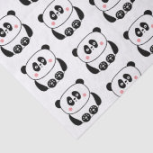 Papier Mousseline Papier de panda de style kawaii (Détail)
