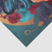 Papier Mousseline Papier de papier de découpage à couronne florale (Détail)